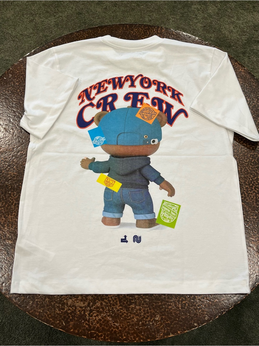 Vox Populi White 'New York Crew' Graphic Tee